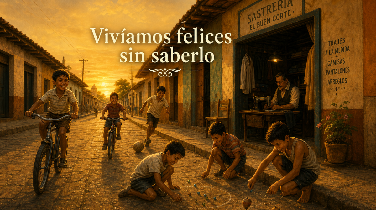 Niños jugando en la calle, felices y sin preocupaciones, reflejo de una vida más simple